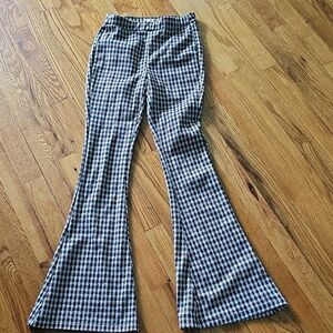 SO Houndstooth Flare Pants